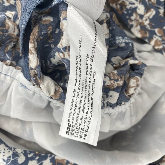 En Saison One Shoulder Floral Print Romper Women's XS Multi Ruffles Anthro - Picture 15 of 16